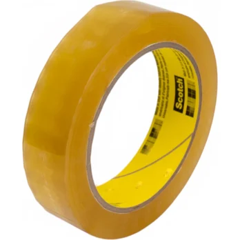 Упаковочный скотч Scotch 3M 681, ПВХ лента, прозрачная (Ширина 25мм х 66м)